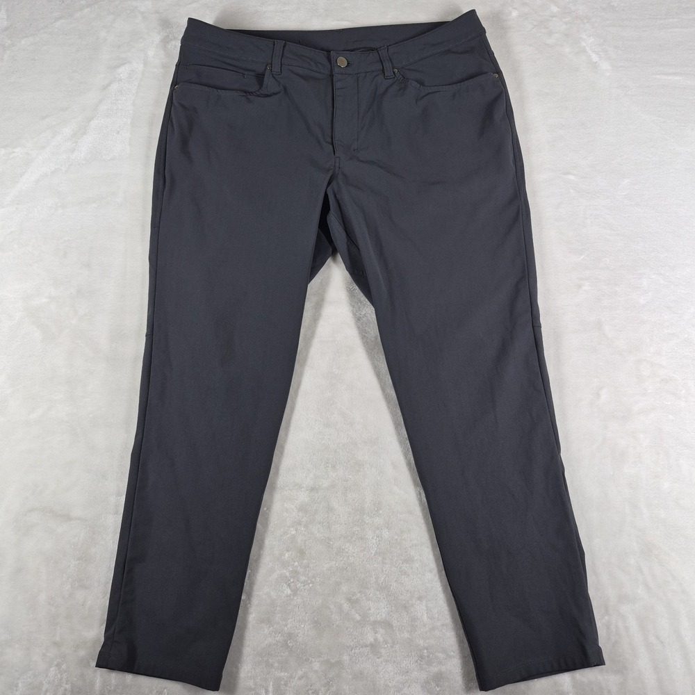 Lululemon ABC Pants Men's 36x28 Gray Stretch Slim Performance Warpstreme LM5AD8S